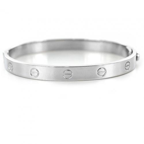 Bracciale con viti in argento da uomo