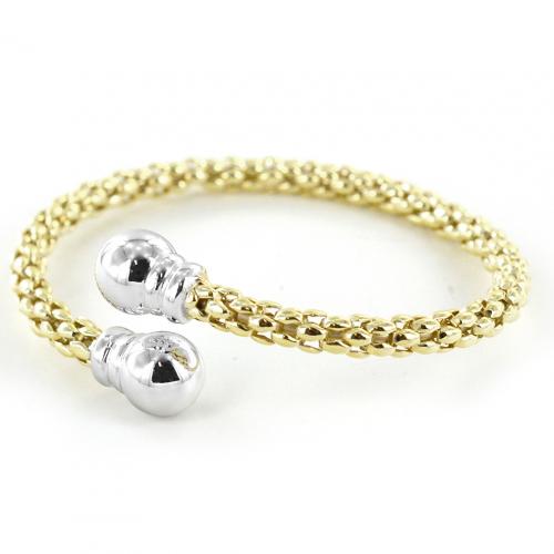 Bracciale semirigido in argento dorato Jessica Jewels