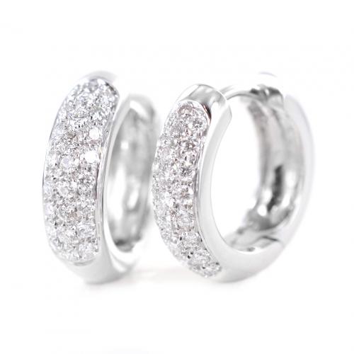 Orecchini a cerchio con brillanti damiani store