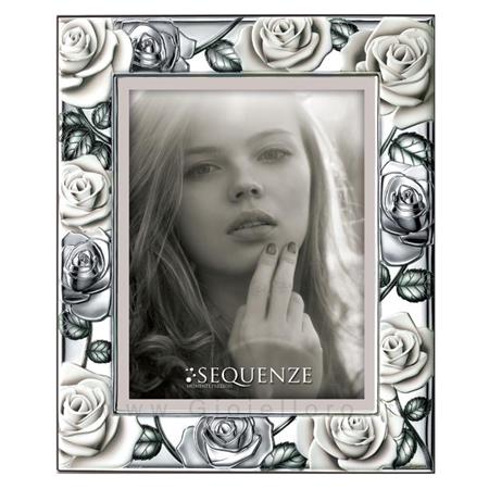 sequenze cornice portafoto in argento modello carmen 13x18 cm