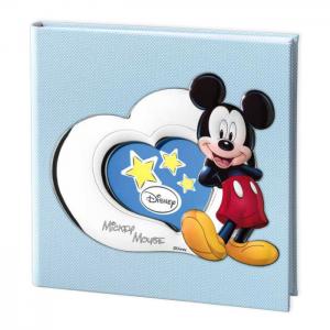 ALBUM PORTAFOTO CON INSERTO IN ARGENTO MICKEY MOUSE 30X30 CM - gallery