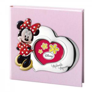 ALBUM PORTAFOTO CON INSERTO IN ARGENTO MINNIE MOUSE 30X30 CM - gallery