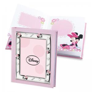 ALBUM PORTAFOTO CON INSERTO IN ARGENTO MINNIE MOUSE 20X25 CM