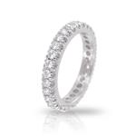 Anello Fede Eternity Marilyn Collection diamanti ct 0.74 G VS - gallery