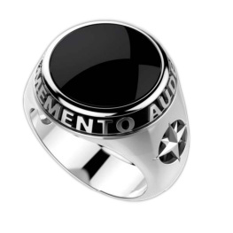 Anello Zancan da uomo in argento Cosmopolitan mis. 22