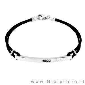 Bracciale Nuvolari Salvini Uomo in argento e Diamanti 20047500 - gallery