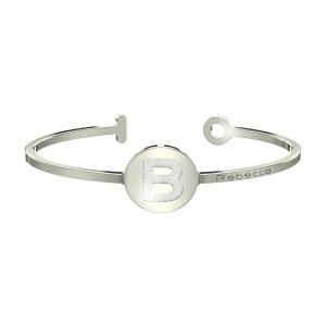 Bracciale REBECCA in acciaio My World lettera B - gallery