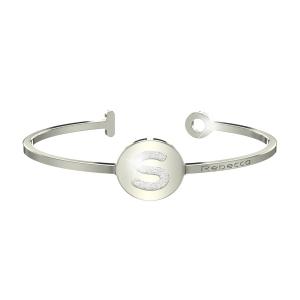 Bracciale REBECCA in acciaio My World lettera S - gallery