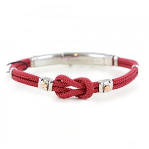 Bracciale Zancan da uomo in argento e corda nautica EXB 475MR-RB - gallery