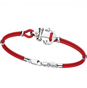 Bracciale Zancan da uomo in argento e corda nautica EXB 619R-RO