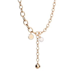 COLLANA REBECCA IN BRONZO CON PERLA COLLEZIONE HOLLYWOOD - gallery