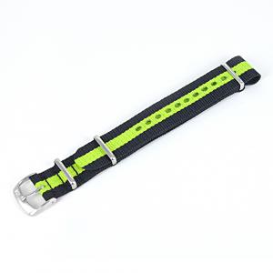 Cinturino NATO STRAPS nero e verde ansa 18 mm - gallery