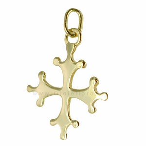 Ciondolo Croce Pisa in oro giallo 18 kt - gallery