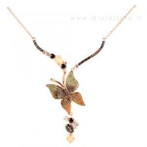 Collana Butterfly in argento e pietre preziose GIOIELLI SAMUI - gallery