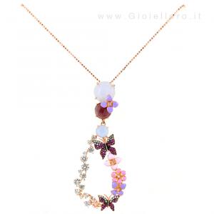 Collana Butterfly in argento e pietre preziose GIOIELLI SAMUI - gallery