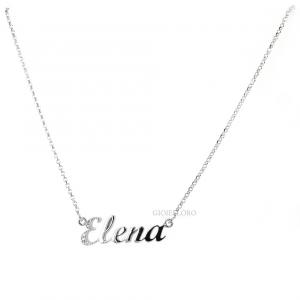 Collana nome Federica in argento 925, Made in Italy, spedizione gratis