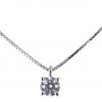 Collana con ciondolo Punto Luce diamante ct. 0.22 G VS  - gallery