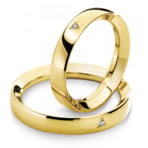 Fede Comete Gioielli Ivana e Lorenzo in oro giallo con 1 diamante ANB716G