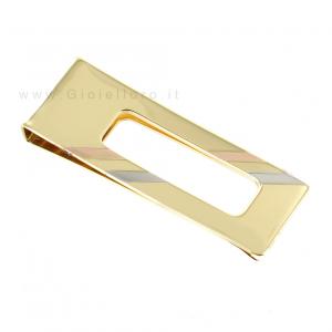 18kt three colour money clips  - gallery