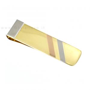 18kt three colour money clips  - gallery