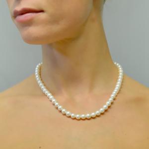Filo di Perle Giapponesi diametro 7.50-8.00 mm Collezione Akoya - gallery