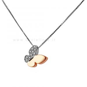 white gold butterfly necklace - gallery
