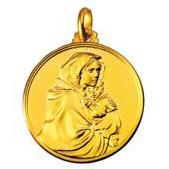 MEDAGLIA MADONNA DEL FERRUZZI IN ORO GIALLO - gallery