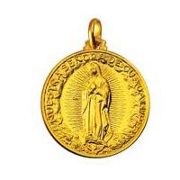 MEDAGLIA MADONNA DELLA GUADALUPE IN ORO GIALLO - gallery