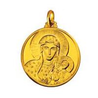 MEDAGLIA MADONNA DI CEZTOKOWA IN ORO GIALLO - gallery