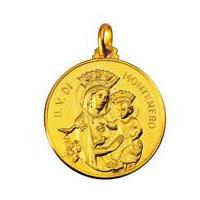 MEDAGLIA MADONNA DI MONTENERO IN ORO GIALLO - gallery