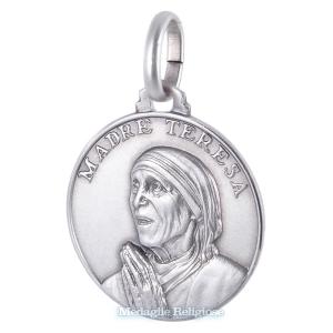 Medaglia Madre Teresa di Calcutta in argento 21 mm - gallery