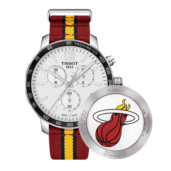 OROLOGIO TISSOT QUICKSTER CHRONOGRAPH MIAMI HEAT SPECIAL EDITION T095.417.17.037.08 - gallery