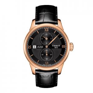 OROLOGIO TISSOT UOMO LE LOCLE REGULATEUR AUTOMATIC PETITE SECONDE NERO T006.428.36.058.02 - gallery