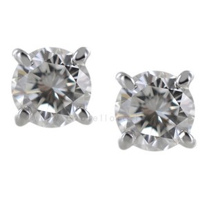 Orecchini Punto Luce in oro e diamanti 0.48 G IF