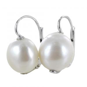 Orecchini con perle di acqua dolce - perle barocche 13 - 14 mm - gallery