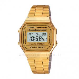 Orologio Casio in acciaio PVD oro giallo cassa 34 mm A168WG-9WDF - gallery