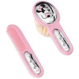 SET PETTINE E SPAZZOLA CON INSERTO IN ARGENTO MINNIE MOUSE - gallery