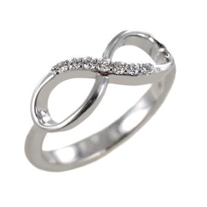 Anello a forma di infinito con diamanti - anello infinity