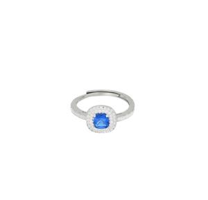 Anello Blu Flash collezione Palazzo Reale Cuori Milano zircone Blu 