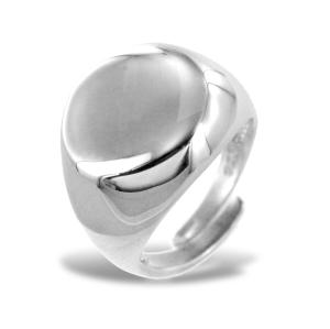 Anello Chevalier da donna in argento rotondo silver - gallery