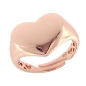 Anello con Cuore in argento rosa Air Pop Maxi Cuori Milano