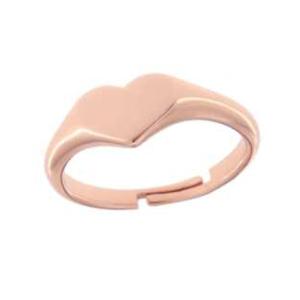 Anello con Cuore in argento rosa Air Pop Mini Cuori Milano - gallery