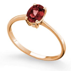 Anello con Rubino in oro rosa Orsini Gioielli