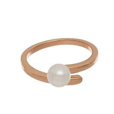 Anello Contrarie con Perla Space Pearl Cuori Milano - gallery