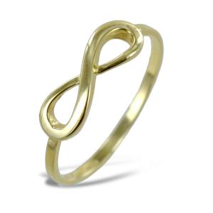 Anello da donna con infinito in oro giallo  - gallery