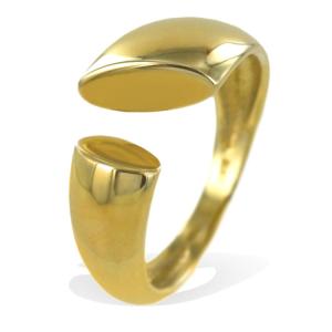 Anello da donna doppia fascia oro giallo - gallery