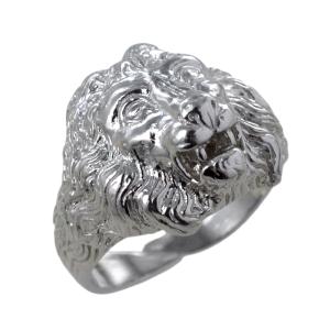 Anello da uomo in argento Testa di Leone