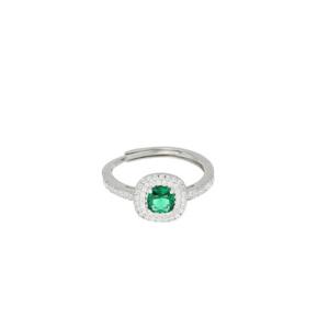 Anello Hope collezione Palazzo Reale Cuori Milano zircone Verde