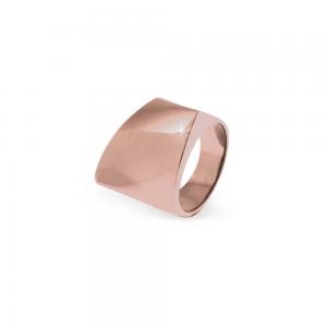 Anello Unoaerre in Argento Rosa a forma geometrica - gallery