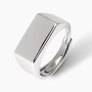 Anello Mabina da uomo chevalier in argento